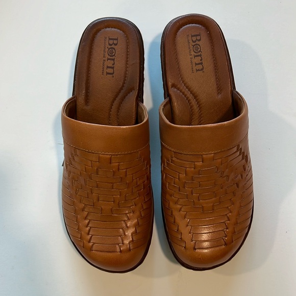 Born - Yucatán woven leather clogs, 8, natural - Picture 2 of 12